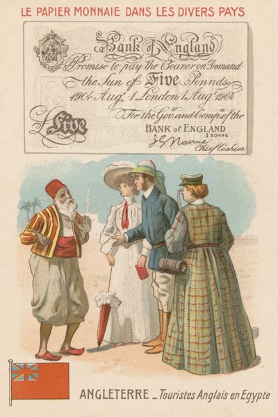 English Tourists in Egypt by French School