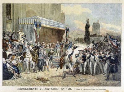 Enrolment of Volunteers in 1792 by French School