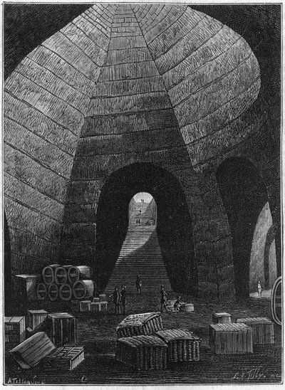 Entering the Cellars of the Champagne House Theophile Roederer Founded in Reims in 1864 by French School
