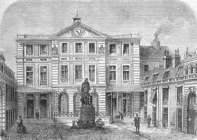 Entrance Courtyard of Imperiale Imperial Imprimerie then Settled in the Hotel de Rohan (engraving) 1864 by French School