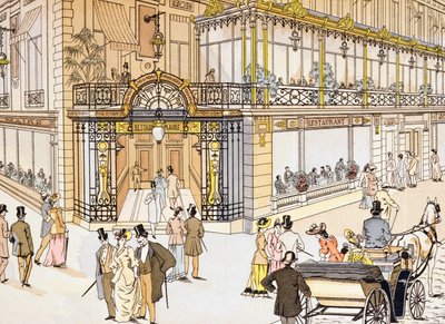 Entrance of the Le Maire restaurant in Paris, c.1895 by French School