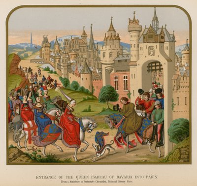 Entrance of the Queen Isabeau of Bavaria into Paris by French School