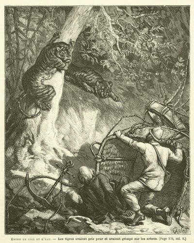 Between the Sky and the Water (engraving) by French School