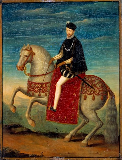 Equestrian Portrait of Charles IX by French School