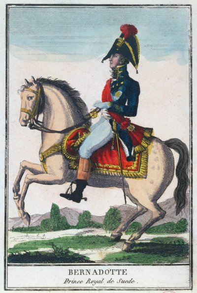 Equestrian portrait of Charles Jean Baptiste Bernadotte, early 19th century by French School