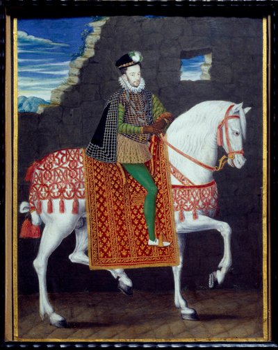 Equestrian Portrait of Henry III, King of France by French School