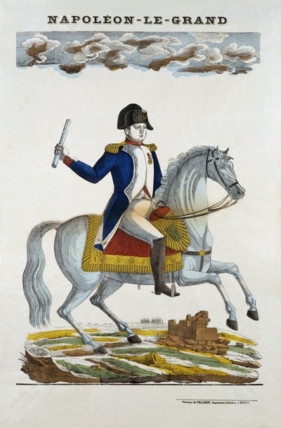 Equestrian portrait of Napoleon I Bonaparte (1769-1821) by French School