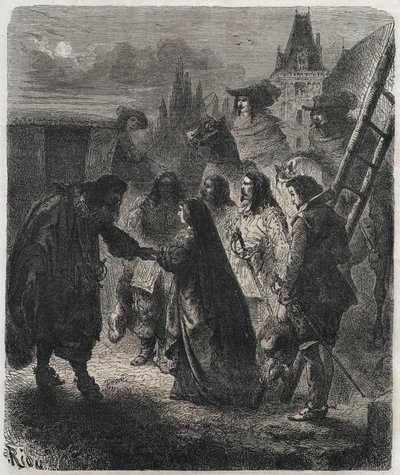 Escape of Marie de Medicis (1573-1642) from the Castle of Blois on February 22 by French School