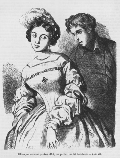 Etienne Lousteau Speaking to an Actress, Illustration from 