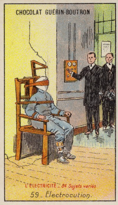 Execution by electrocution by French School