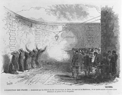 Execution of Georges Darboy, 24th March 1871 by French School