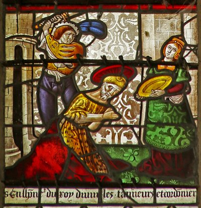 Execution of St John the Baptist: Salome Awaits by French School