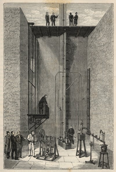 Experience of Henri Victor Regnault - Henri-Victor Regnault at the College of France - Engraving from 