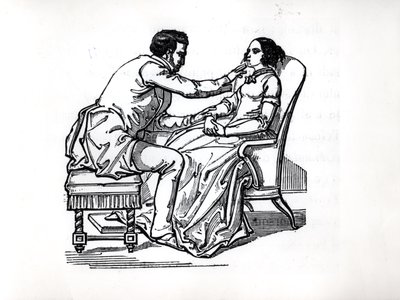 Experiment in Animal Magnetism by Franz Anton Mesmer in 1784 by French School