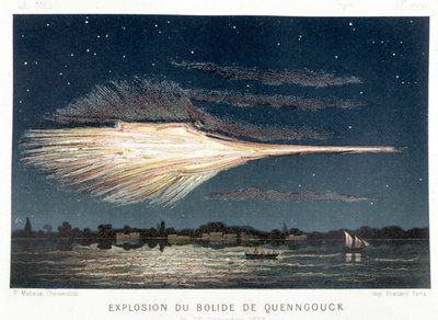 Explosion of the Quenngouck meteorite on December 27, 1857 - in 