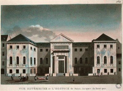 Exterior view of the Hospice Saint-Jacques, c.1800 by French School