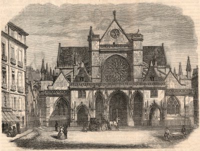 Exterior view of the church Saint-Germain l