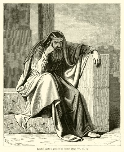 Ezekiel after the Loss of His Wife by French School