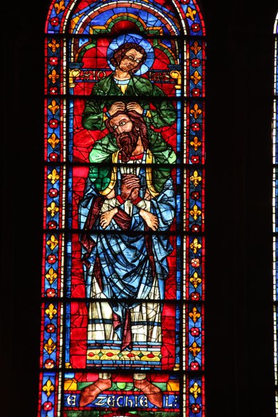 Ezekiel with St John on His Shoulders by French School