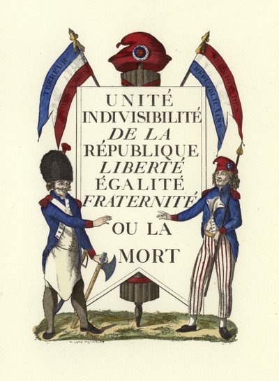 Facsimile of a Republican Placard, French Revolution by French School