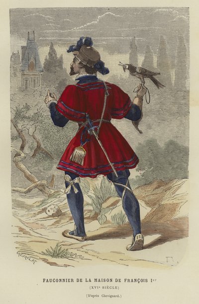 Falconer of the household of Francis I of France, 16th Century by French School