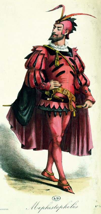Fancy dress costume for Mephistopheles, from L