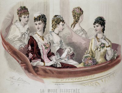 Fashion Women - in “Fashion Illustrated”, sd. 2nd half 19th century by French School