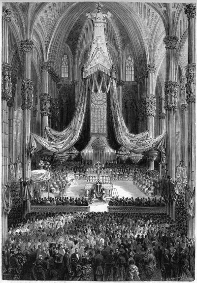 Feast of Saint Ambrose, Saint Gervais and Saint Protais in the Church of San Marco in Milan by French School