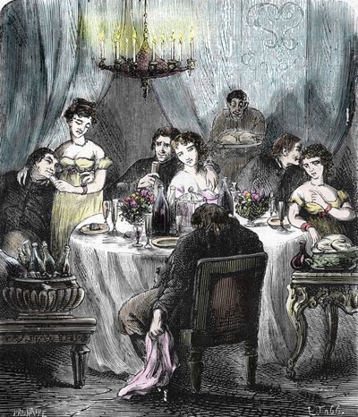 Feasts Organized by the Jesuits, Receiving the Visit of Young Women, at the Abbey of Saint-Acheul in Amiens under the Restoration by French School