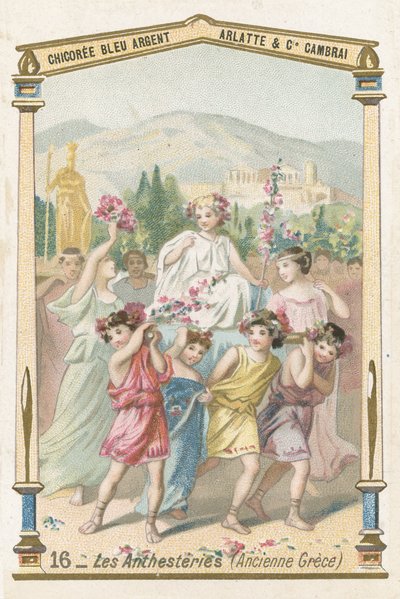 Festival of Anthesteria, Ancient Greece by French School