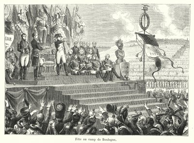 Festival at the Camp of Boulogne (engraving) by French School