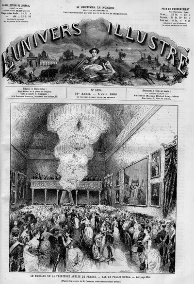 Fete for the wedding of Princess Marie Amelie d