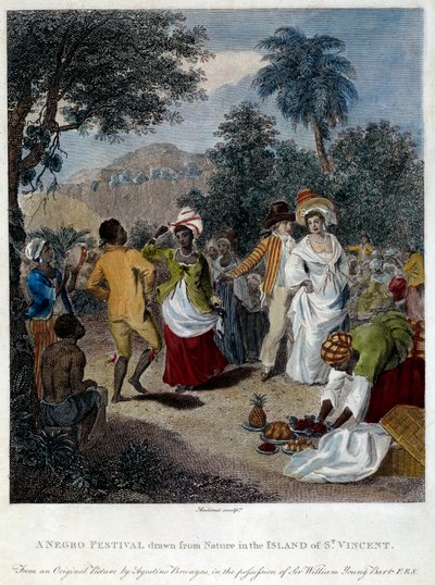 Fete Negre on the Island of Saint Vincent by French School