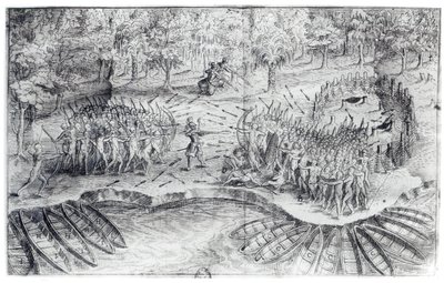 Fighting of Hurons, from 