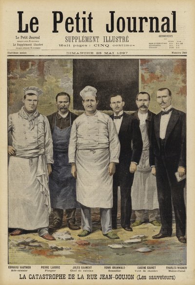 Fire at the Bazar de la Charite, Paris, 1897 by French School