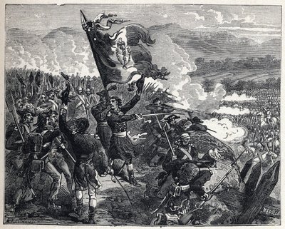 First coalition: Colonel Antoine Guillaume Rampon (1759-1842) at the Battle of Montenotte on April 12 by French School