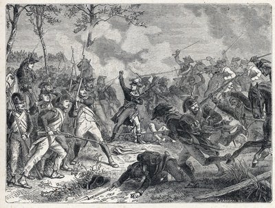 First coalition: Lazarus Nicolas Marguerite Carnot during the Battle of Wattignies opposing the French troops to the Austrian army on 16 October 1793 by French School