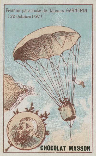 First Parachute Descent by Jacques Garnerin, 22 October 1797 by French School