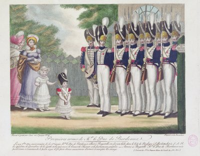 First Weapons of the Duke of Bordeaux, at Bagatelle, 29 September 1822 by French School