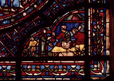 Fish merchants (detail) by French School