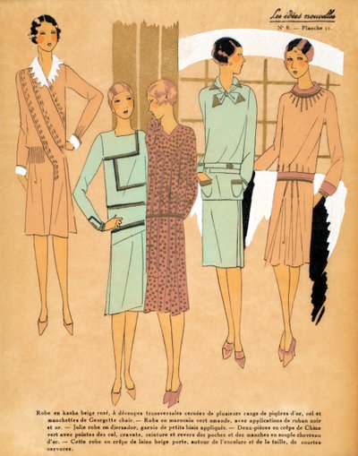 Five Day Dresses, Les Idées Nouvelles by French School