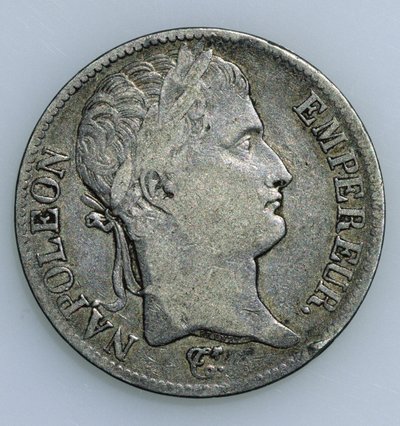 Five Franc Coin with Head of Napoleon by French School