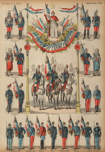 Flags of the French Army by French School