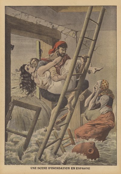 Floods in Spain by French School