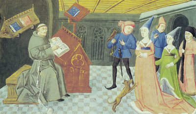 Carlo Marsuppini Illustration from Controversia de Nobilitate by Buonaccorso da Montemagno by French School