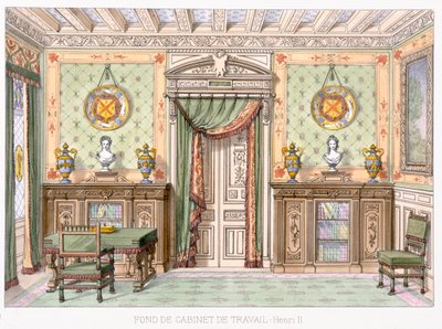 Fonde de Cabinet de Travail in the Style of Henri II by French School