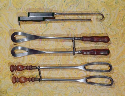 Forceps used by Jan Palfyn of Ghent (1650-1730) by French School