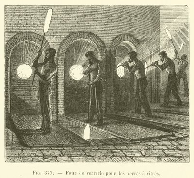 Glass Furnace for Window Glass by French School