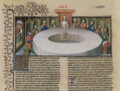 The Knights of the Round Table from The Story of Lancelot, from La Quite de Saint Graal by French School