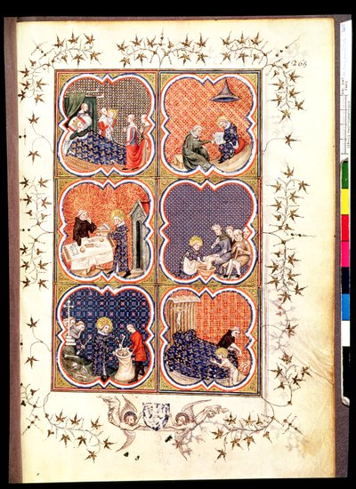 Six Scenes from the Life of Saint Louis, from the Grandes Chroniques de France by French School